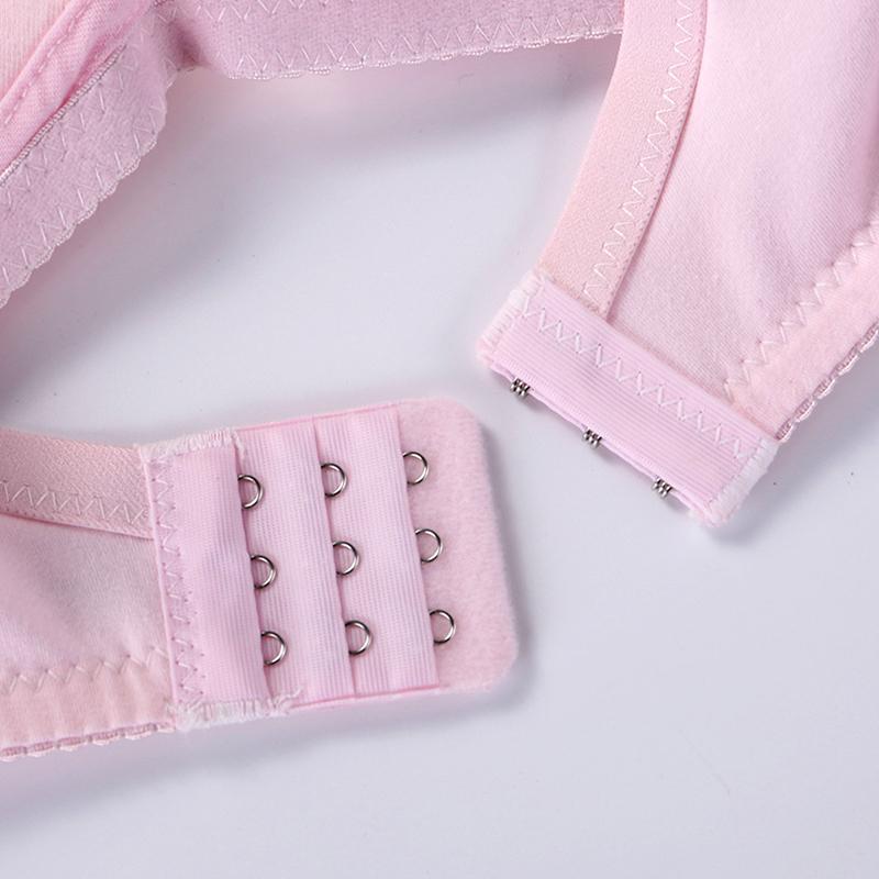 1 st Bekväm Bomull Mjuk Tonårs-BH Trådfri Tränings-BH Enfärgad