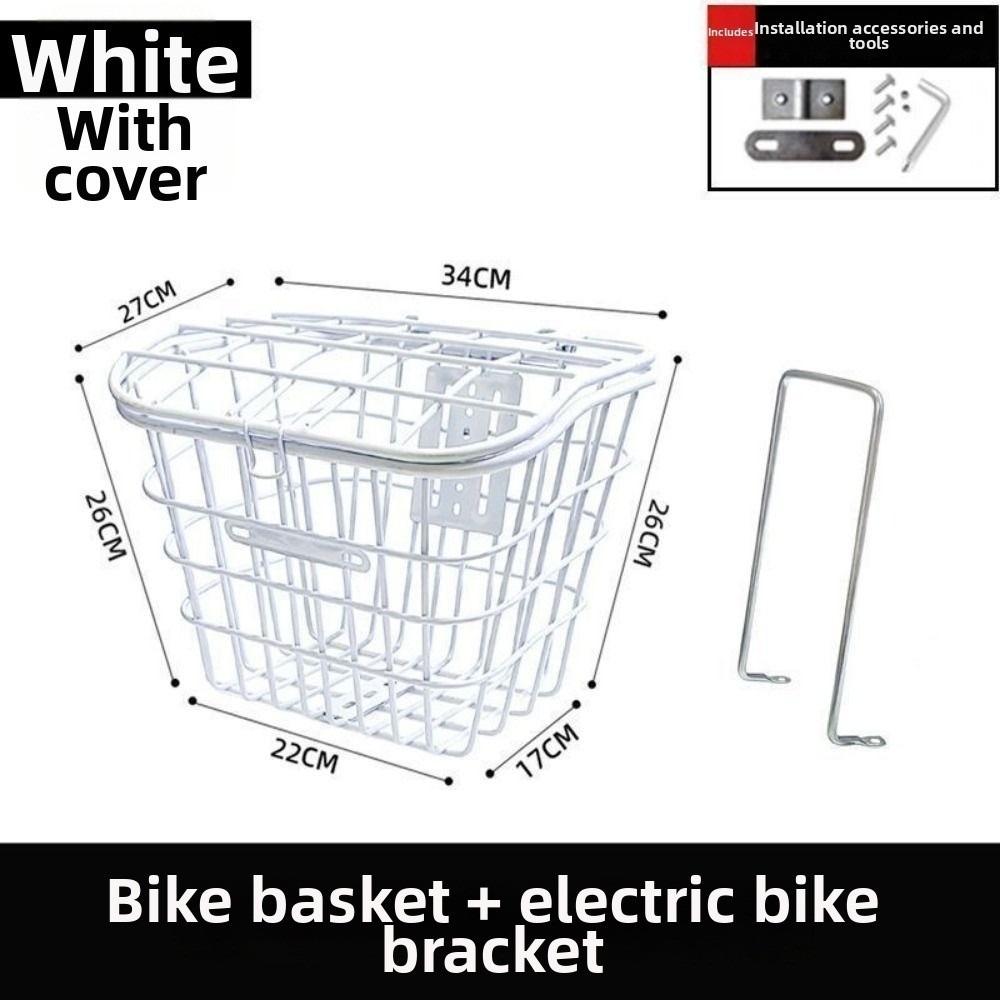 Universeller großer Einkaufskorb Metall Fahrrad Hinterer Netzkorb Neue Elektrofahrräder Zubehör
