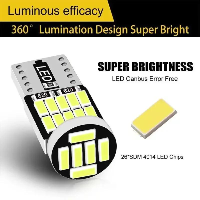 T10 Led Canbus W5W Led Bulbs 168 194 Signal Lamp Dome Reading License Plate Light Car Interior Lights Led T10 Canbus