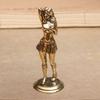 Vintage Brass Bikini Girl Sculpture Retro Figurine Art Deco Desktop Ornament Unique Office Desk Decor Collectible Gift For Adult