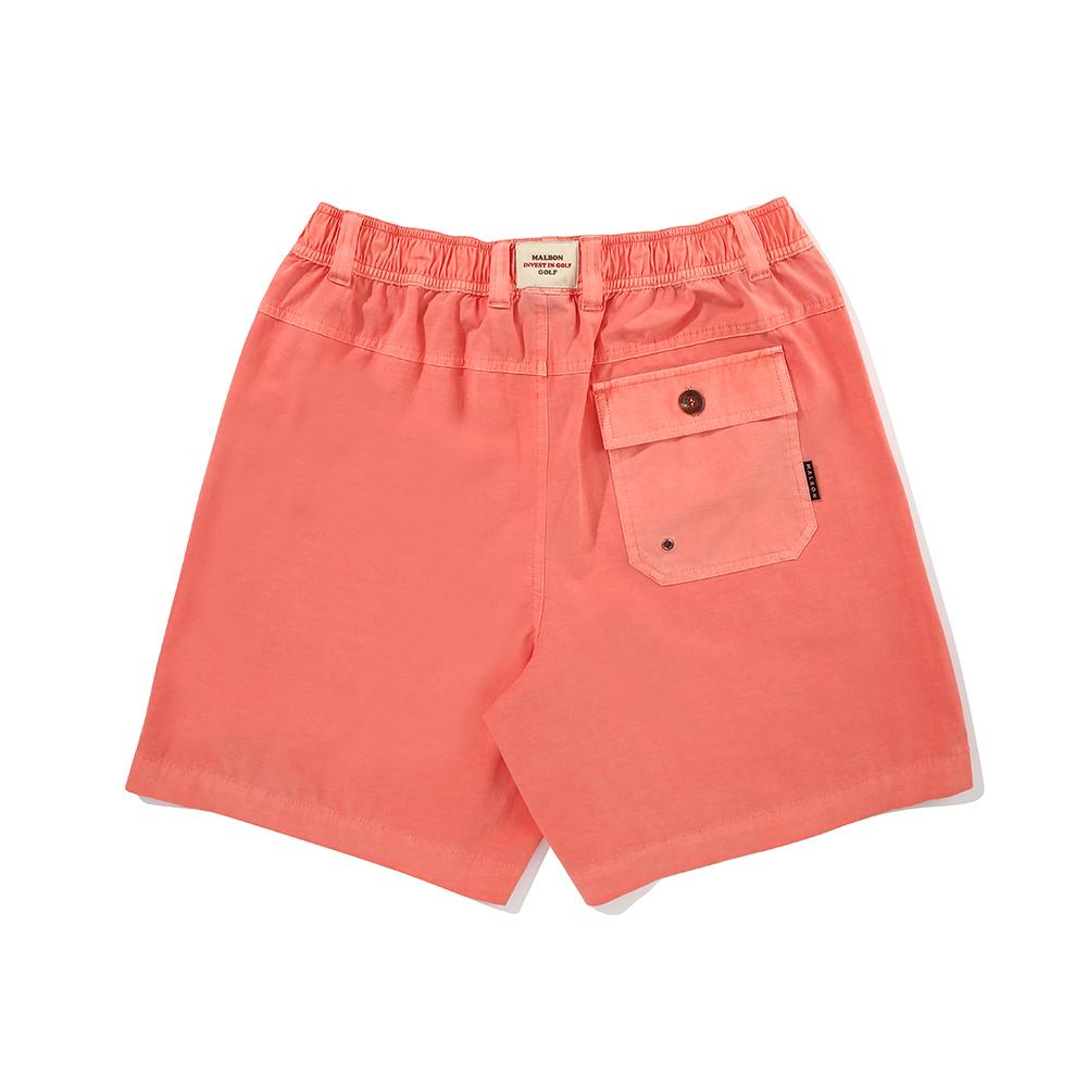 MALBON GOLF Woven Elastic Waist Shorts Red (Man)