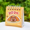 Kawaii Mini liten skrivebordskalender juli 2024 til desember 2025 Pocket Bærbar kartongkalender Punch Plan Kontor Skrivebordsdekorasjon