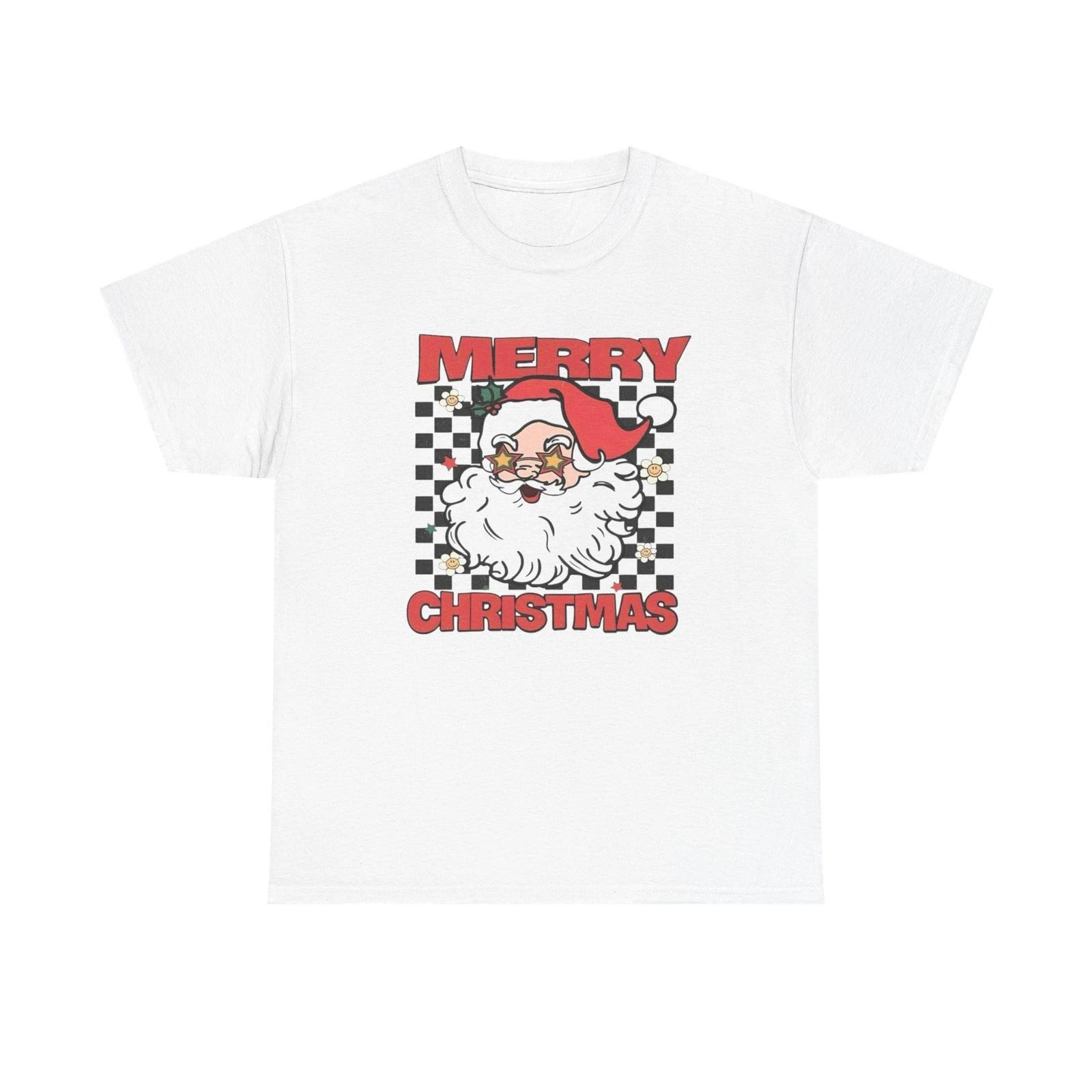 Merry Christmas Santa Graphic T Shirt Unisex Heavy Cotton Tee 3XL