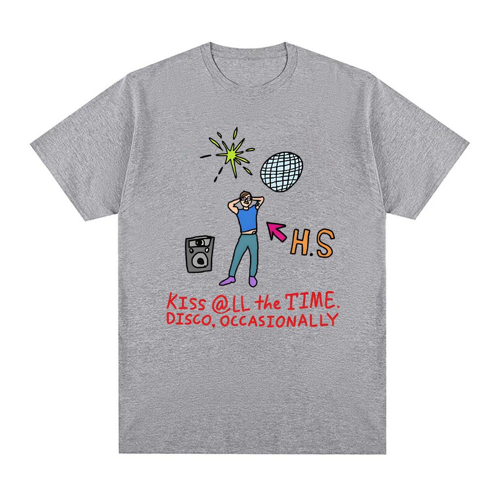 Kiss All The Time Disco Occasionally Unisex classic Classic T-Shirt HarryStyle 100%Cotton Tshirt Roupas Femininas Anime Clothing