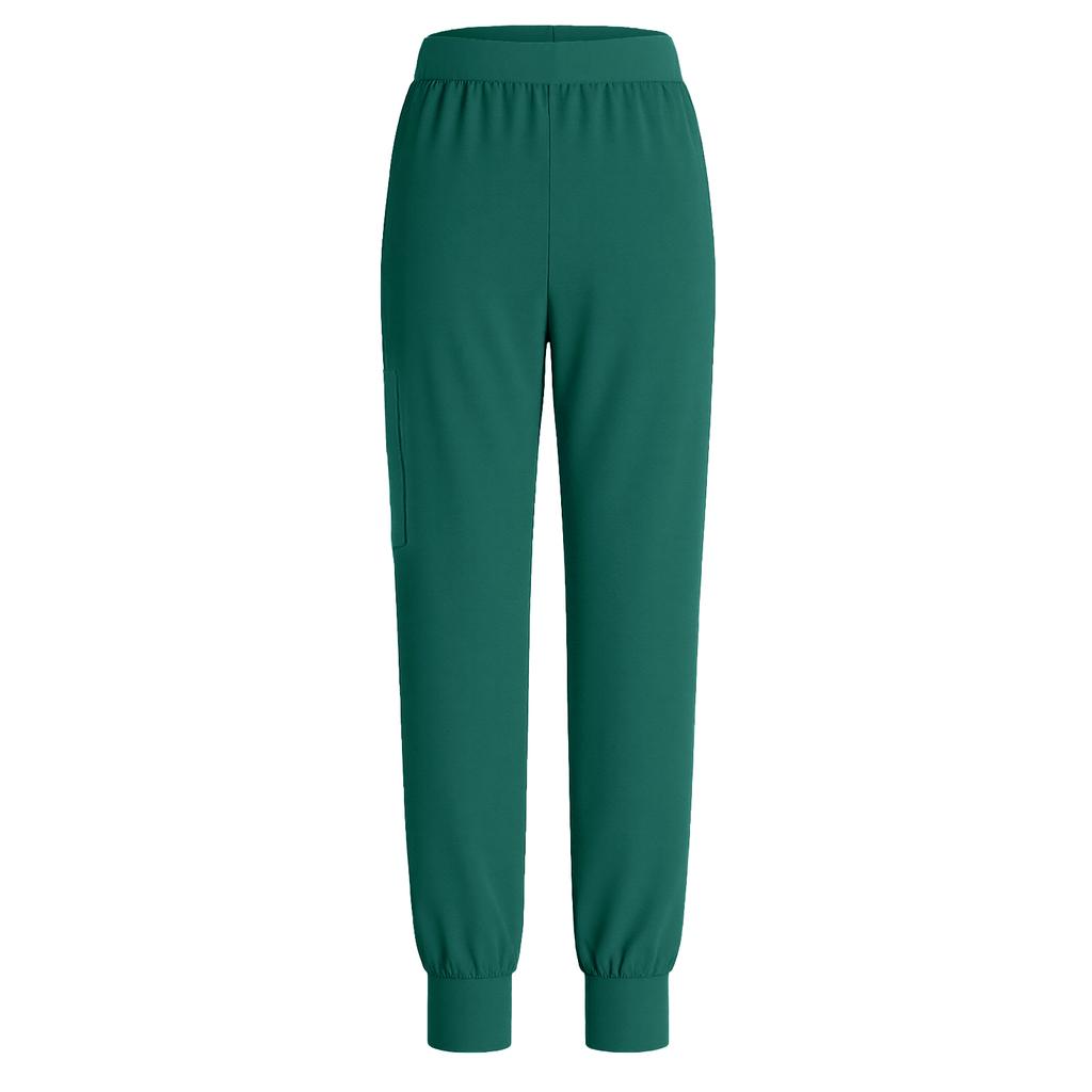 Women's Uniform Quick,drying Fabric Color V,neck Pocket Short,sleeved Trousers Suit Uniform Suit
