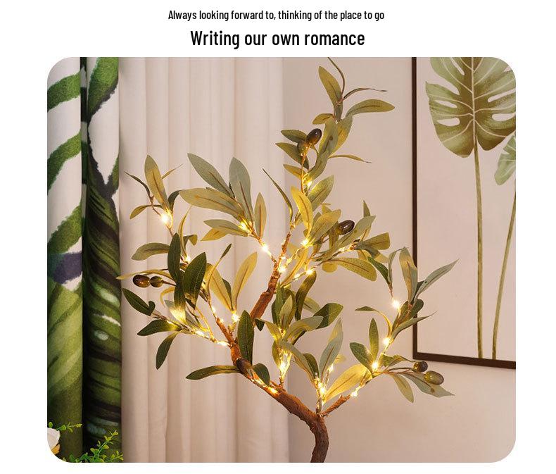 Thanksgiving LED Maple & Rose Flower Decorative Tree & Night String Lights
