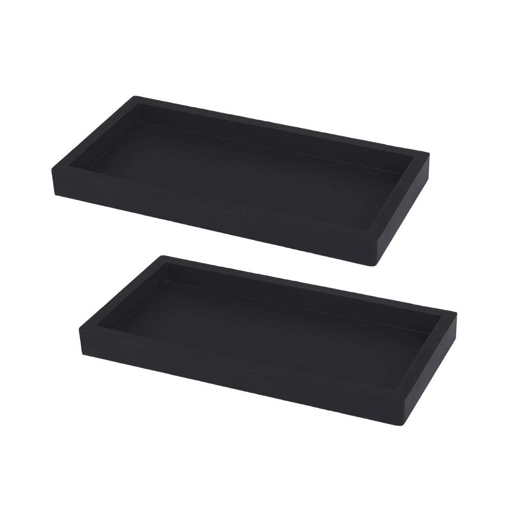 Thickened Bathroom Counter Tray Shatterproof Soap Dispenser Tray  for Dressing Tables