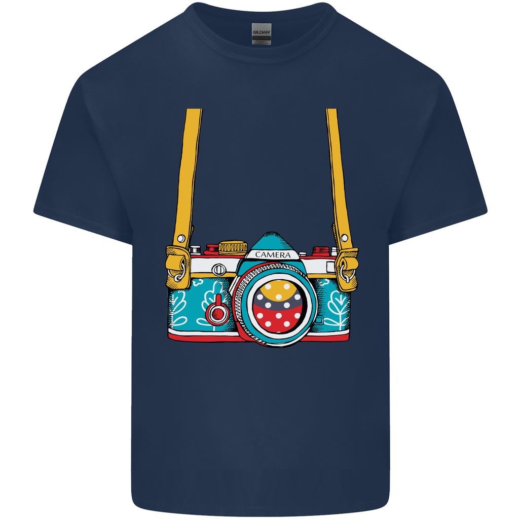 Photography Camera Around Neck Unisexs Light Cotton TShirt