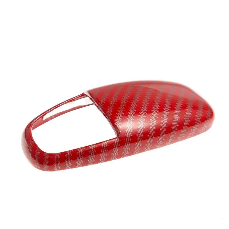 Carbon Fiber Pattern Car Gear Head Decorative Shell Cover for Dodge Challenger Charger SRT 2015 2016 2017 2018 2019 2020 2025