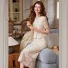 Bailuyu Embroidered Hollow-Out Dress Set