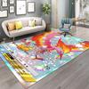 Pokemon Card Pikachu Charizard Print Playful Rug Vibrant Gaming Mat for Living Room Bedroom Sofa Area Home Decor Doormat