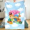 Pocoyo Theme Printed Blanket - Perfect for Couch, Bed, Travel & Outdoor Use | Machine Washable, Cozy & Durable.