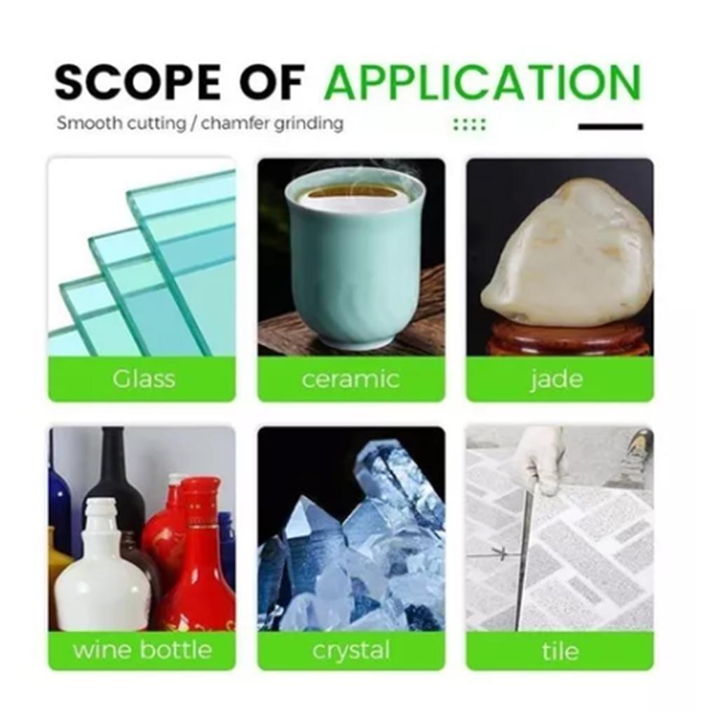 Glasschneidscheiben Diamantsägeblatt Kreisschleifscheibe für Keramikfliesen Weinflasche 2 Stück