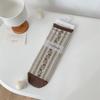 Female Spring and Summer Thin Small Literature Retro Flower Roll Edge Breathable Boneless In The Tube Pile Socks