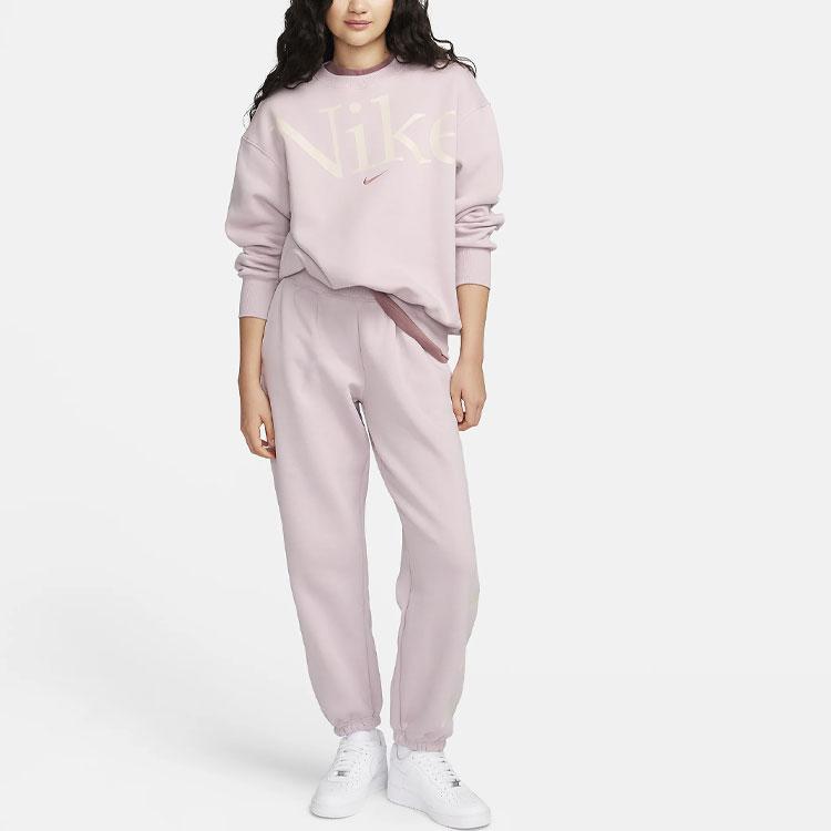 New Nike Sportswear Phoenix Fleece Sweatshirt Women's Smokey Mauve FN3654-019
