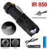 IR 850nm/940nm Infrared Flashlight Torch Hunting Radiation Night Vision light Zoomable Tactical Flashlight Torch Waterproof Lamp