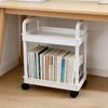 Carrello Portaoggetti a 2 Piani con Ruote, Carrello per Hobby per Casa, Cucina, Bagno, Dispensa, Lavanderia, Garage, Posto di Lavoro, Stanza dello Studente