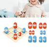 Interactive Tic Tac Toe Board Game Parent-Child XO Chess Board Toys  Kindergarten