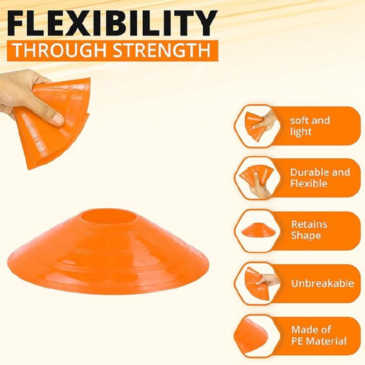 Soccer Cones Sports Disc Cones Agility Training Mark Disks Football Field Cones
