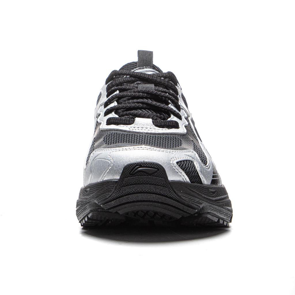 New LiNing Carefree V2 Cushioning, Slip Resistant, Abrasion Resistant, Rebound Low Top Running Shoes Women's Black Silver ARXV008-2