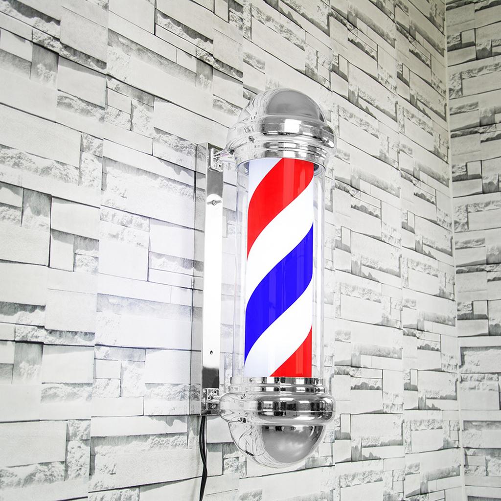 LED Barber Sign Rotating Illuminating Pole Bright Light for Hair Salon