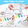 Shuttle Art Water Painting Set 100 Sheets of Thick 120gsm Watercolor 5 Water Brush 4 and 4 Refill Paint Perfect for Art Home Summer Birthday Christmas