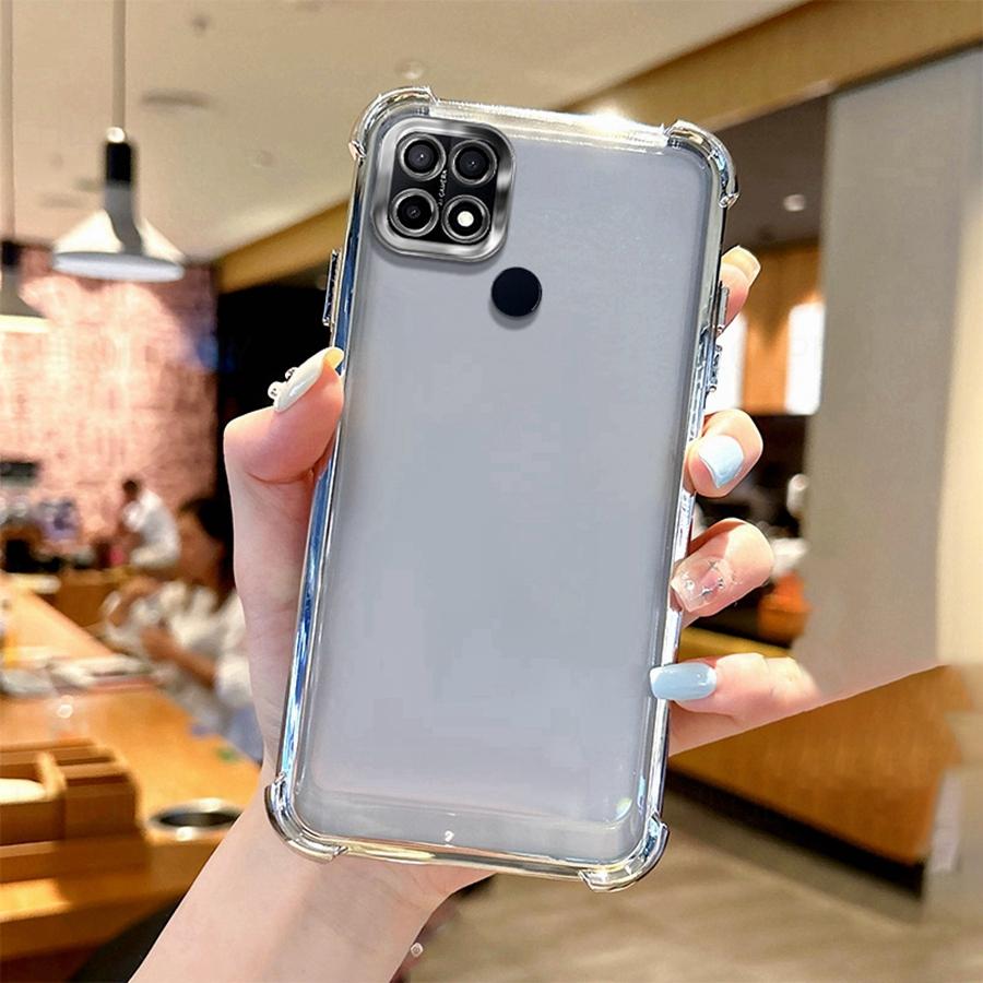 Airbag Shookproof Lens Case For Realme GT 5G 7 7T 14X 11 12 Pro Plus 12X 14 14T 8 9 5 6i 7i C31 Plating Silicone TPU Clear Cover