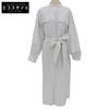 HOUSE OF LOTUS Linen Monotone Check Coat Dress, Women's, White, Size M, Stainless Steel Dress M whiteUsed