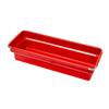 OBLONG TRAY Steel Cutlery Tray, Red, 125-391