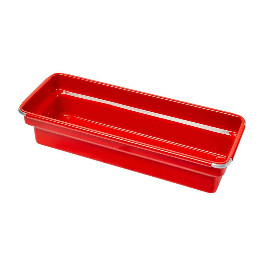 Dalton OBLONG TRAY Steel Cutlery Tray, Red, 125-391
