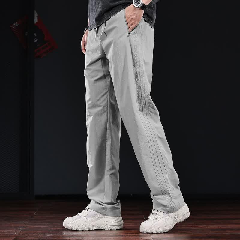Men's Premium Nylon Quick-Dry Loose Straight Casual Pants