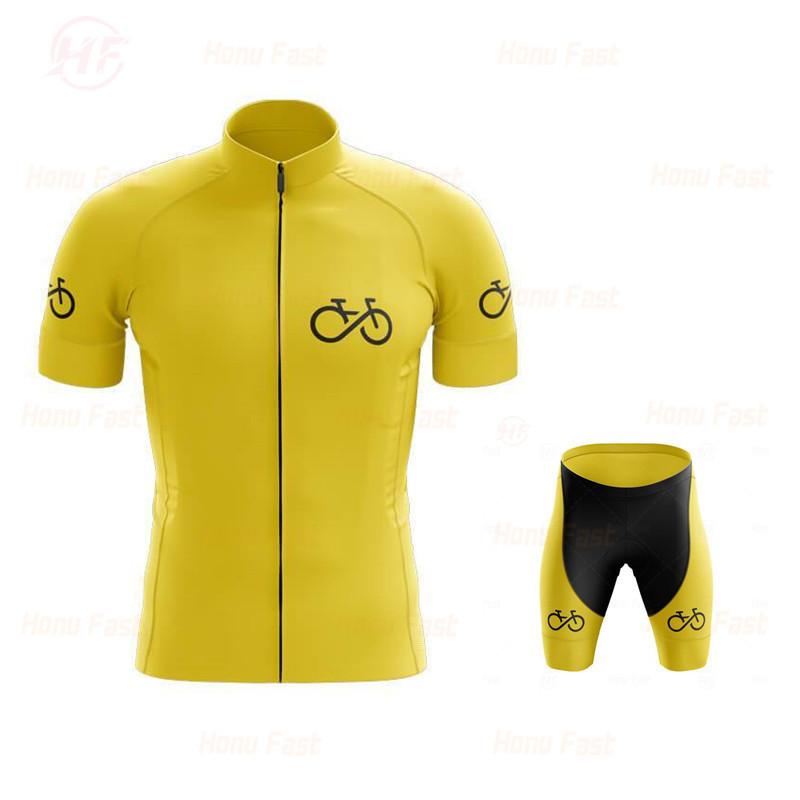 New summer short-sleeved men's cycling suit moisture-wicking bicycle clothing