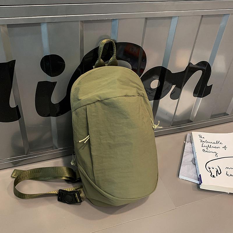 2025 Summer New Niche Korean Version Couple Casual Sports Breast Bag Women's Trend Lightweight Simple Messenger Bag Men