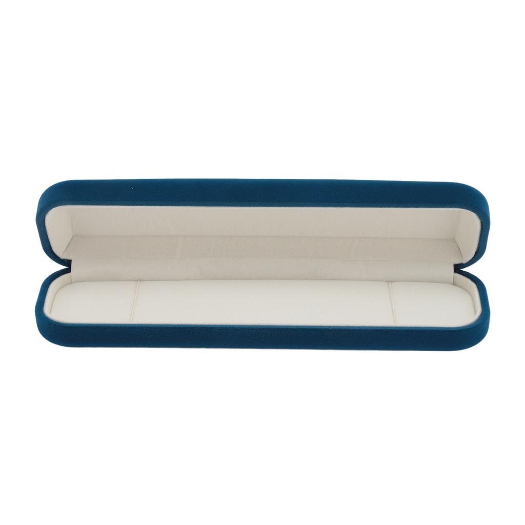 Velvet Jewelry Gift Box Case Soft Lining Luxurious Fashionable Jewelry Storage Case for Proposal Blu