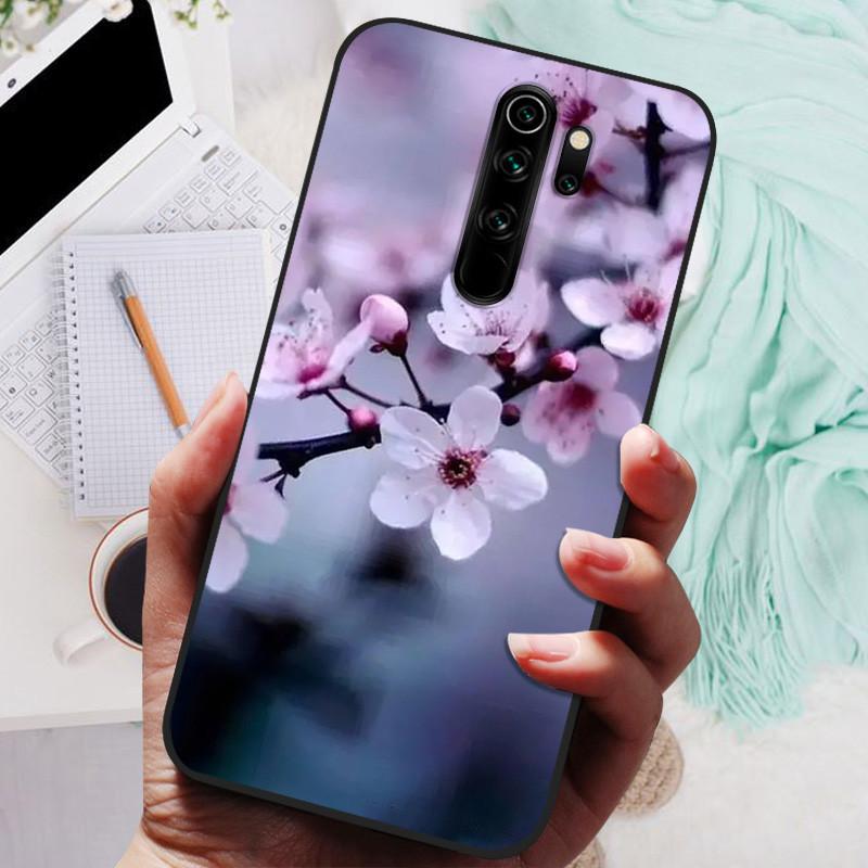 Phone Cover For Xiaomi Redmi Note 8 Pro Case Silicone Lovely Black Bumper Soft TPU Coque for Redmi Note8 Pro 8Pro Shells Fundas