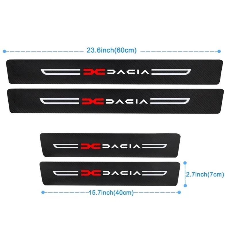 BGT1 2025 for DACIA Dokker Jogger Duster Logan Sandero Lodgy Spring Bigster Car Door Sill Protector Trunk Bumper Guard Sticker Decals