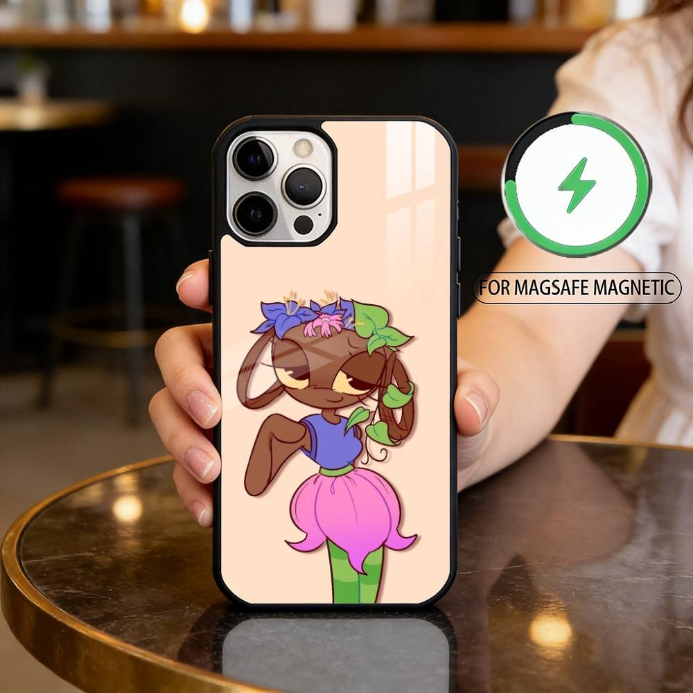 Dandy s World  B-Bassie Magnetic For Magsafe Wireless Charging Phone Case For iPhone17,16,15,14,13,12,11 Plus,Pro Max iPhone16