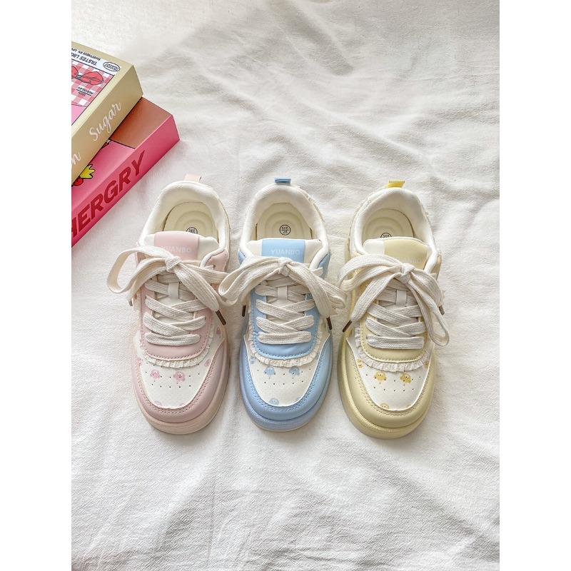 Thick-soled Little White Shoes Female Student 2 New Versatile Breathable Casual Board Shoes Bread Shoes Female