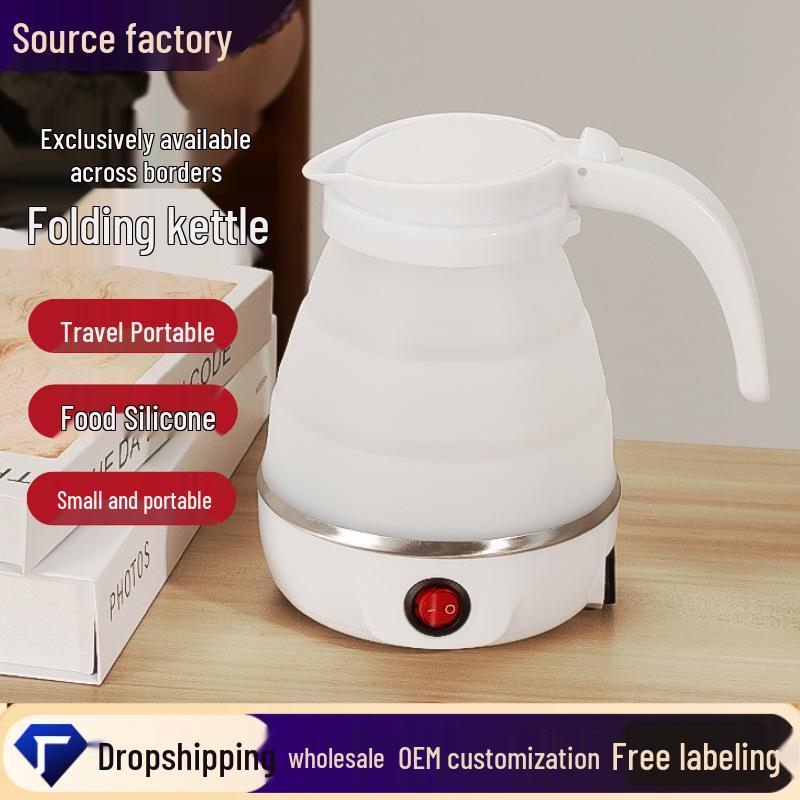 Compact Foldable Electric Kettle: Portable Mini Silicone Travel Kettle for Fast Outdoor Water Boiling