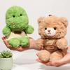 15Cm Kawaii Animal Plush Toy Pendant Soft Crocodile Rabbit Duck Bear Dog Stuffed Keychain Backpack Kids Boys Girls Birthday Gift