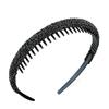 Nonslip Toothed Elastic Rhinestone Hair Hoops Glitter Trendy Hair Accessories for Women Graduation Ceremony Use