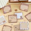 50Sheets Capibala Sticky Notes High Aesthetic Stationery Cute Sticky Notes Kawaii Notepads Self Stick Memo Pad For School Office