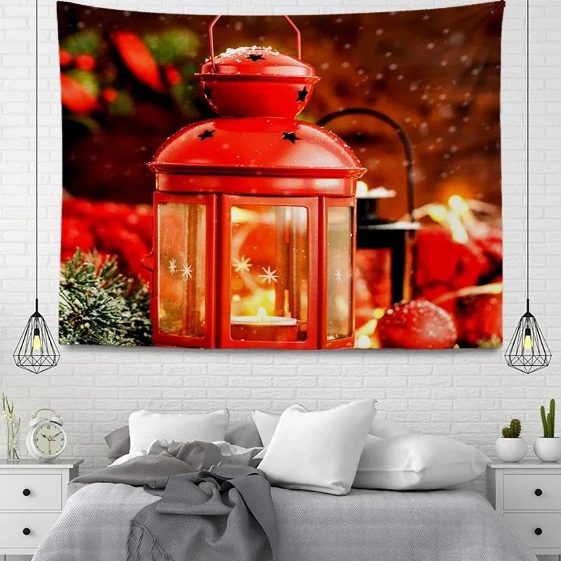 Рождественский гобелен Спальня Гостиная Домашнее рождественское украшение Гобелен 100x75cm — фото 3