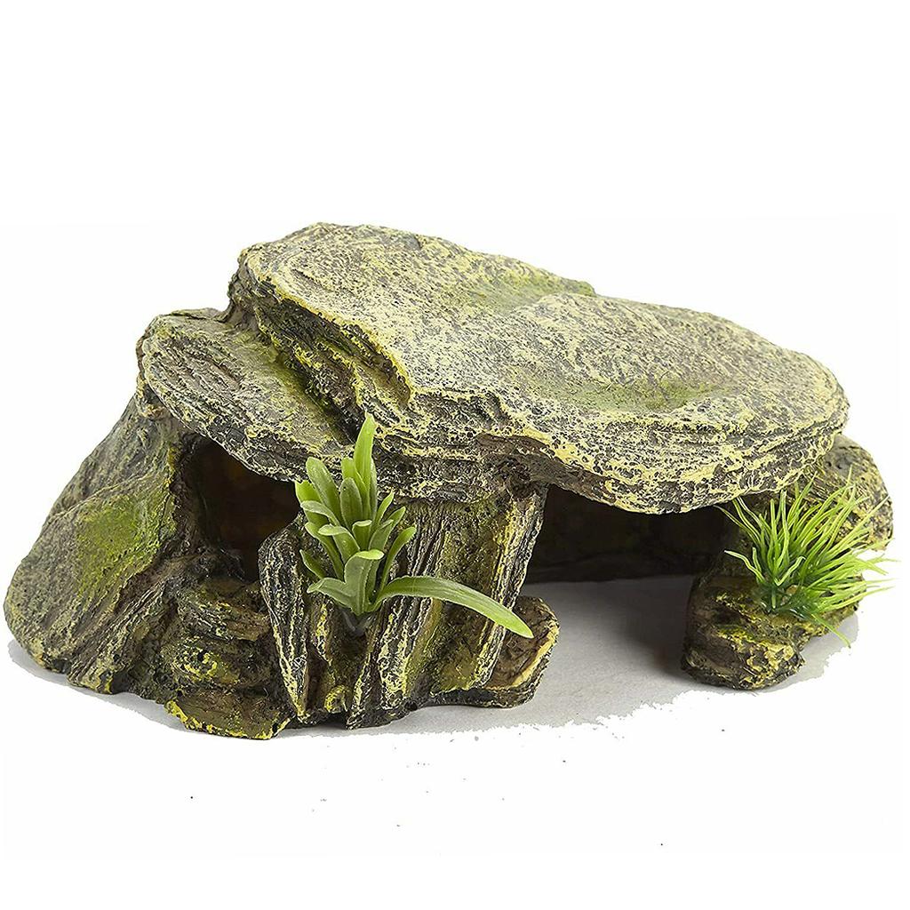 Akwarium Ukrywanie jaskini Gad Wspinaczka Rock Terrarium Kamień Fish Tank Decor