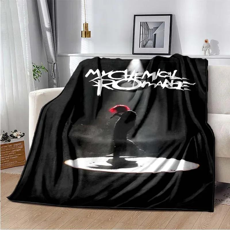 My Chemical Romance Band Throw Blanket Lightweight Warm Insulation for Sofa Bed Office Car Knee Pads Decke couverture stragulum