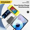 Essager 15000mAh Portable Power Bank in With USB C Cable External Spare Battery Pack for iPhone iPad Macbook 65W Fast Charger