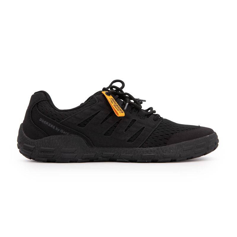 Baskets souples tissu noir avec lacets Homme DOCKERS BY GERLI