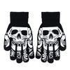 Keep Warm Skull Hand Bone Non Slip Half-finger Gloves Fashion Accessories Halloween Luminous Mittens Full Finger Gloves