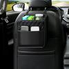 Universal Auto Seat Back Storage Bag PU Leather Hanging Pocket Car Accessories