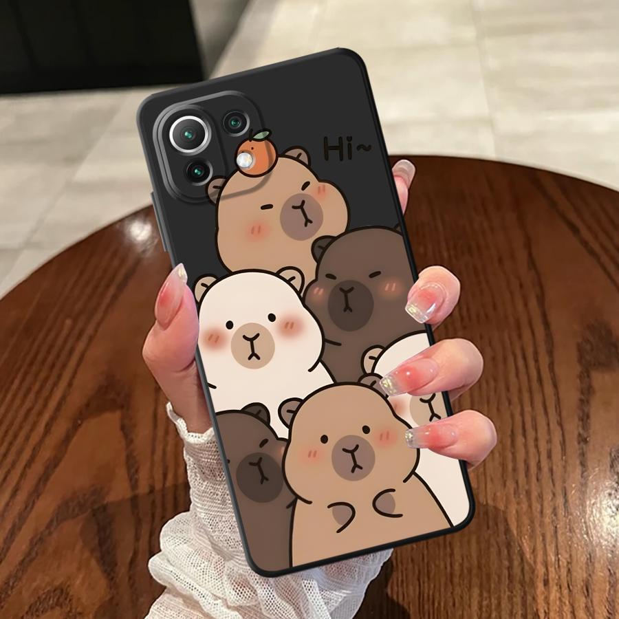 Cute Capybara Funda Phone Cover Case for Xiaomi Mi 12T Pro 11T 12 12X 10T 14 13 Lite 11